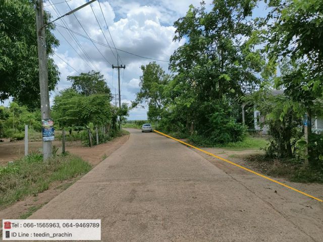 ️ขายที่บ้านสวน ที่ทำเกษตร เขตกบินทร์บุรี ติดถนนคอนกรีตน้ำ ไฟฟ้าพร้อม เนื้อที่ 13-3-88 ไร่