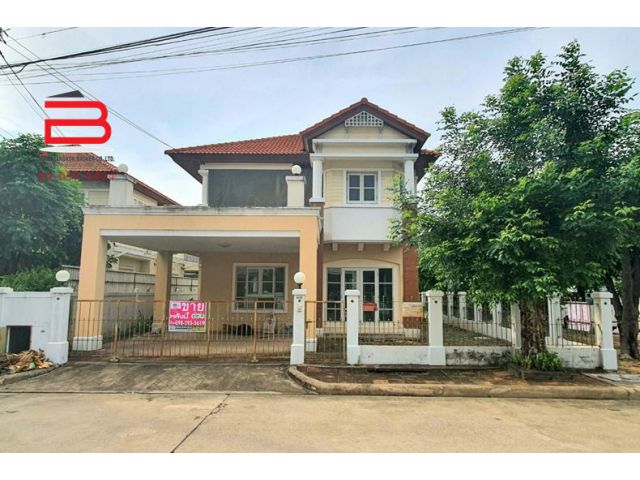บ้านเดี่ยว 2 ชั้น โครงการ ชวนชื่น-วัชรพล หลังมุม ห้องพระเล่นระดับ พื้นที่ใช้สอย 206 ตรม. ถ.รามอินทรา