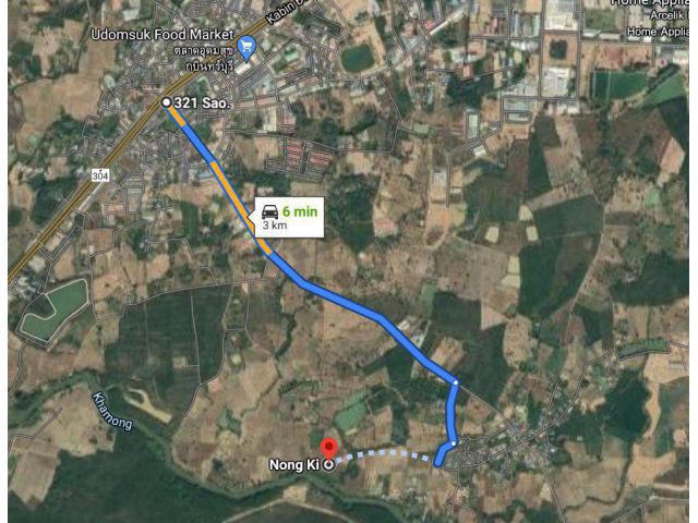 ขายที่ดินกบินทร์บุรี 26.5 ไร่ ติดคลอง ใกล้ถนนเส้น 304 เพียง 3 กม. จ.ปราจีนบุรี