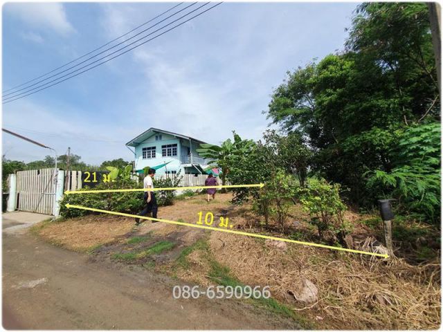 ขายที่ดินสี่เหลี่ยมสวย ปทุมธานี ใกล้โรงเรียน โรงพยาบาล ตลาด สวนสาธารณะ ขนาด 55 ตร.ว. หน้ากว้าง 10ม. ลึก 21ม. ทำเลเงียบสง