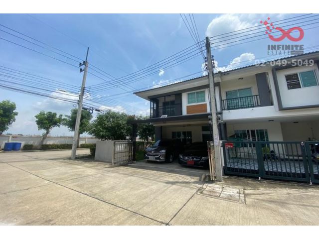 ขายทาวน์โฮม 2 ชั้น บ้านสวนธนาการ์เด้น หลังมุม ถนนกาญจนาภิเษก (เลียบคลองพระอุดม) ซ.วัดท่าเกวียน