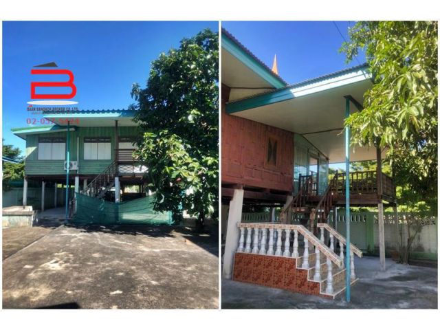ที่ดินพร้อมบ้าน ใกล้ไปรษณีย์นครหลวง เนื้อที่ 389.1 ตรว. ถนนอยุธยา-ท่าเรือ จ.อยุธยา