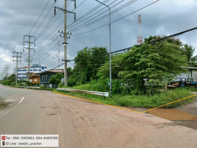 ขายที่พร้อมบ้าน ติดถนนสุวรรณศร 33 ที่ในตลาดกบินทร์บุรี ที่ดินเนื้อที่ 1 งาน 19 ตรว.