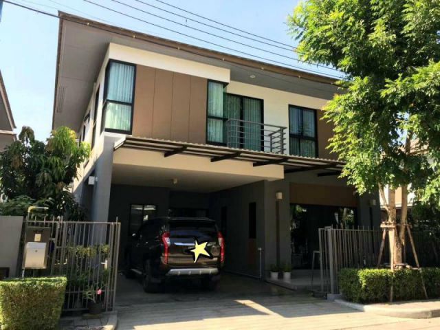 PR735ให้เช่าบ้านเดี่ยวหมู่บ้าน ลุมพินี สวนหลวง ร 9 เฟอร์ครบพร้อมอยู่ สวนหลวง