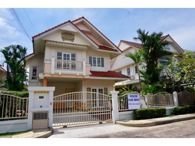 (DH66)ให้เช่า บ้านเดี่ยวพร้อมอยู่ หมู่บ้าน Parkway Chalet รามคำแหง 190