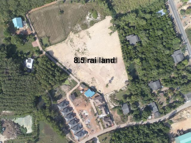 8.5 RAI (13 600 SQM) CLOSE TO CHAKPONG BEACH. BUILD A PROJECT OR A RESORT PRICE 2,500,000 THB - PER RAI