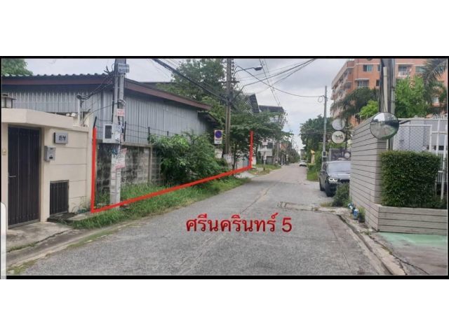ขายที่สวยถมแล้ว เนื้อที่ 2 ไร่ ซอยศรีนครินทร์ 5 ใกล้ถนนใหญ่ เข้าซอยแค่200เมตร ขายที่ดินพร้อมโกดัง ใกล้สถานีรถไฟฟ้า ใกล้ รพ.สมิติเวช ศรีนครินทร์