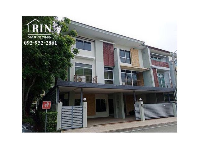 R070-217 ทาวน์โฮม 3 ชั้น พระราม 3 ซ.นนทรี 20 หมู่บ้านธนาพัฒน์ 53 ตรวา. หลังมุม ติดสวนหมู่บ้าน