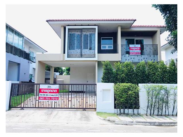 R044-001ขายขาดทุน บ้านบุราสิริ ท่าข้าม-พระราม 2, พื้นที่ 55 ตรว. 3 ห้องนอน 3 ห้องน้ำ บ้านสวยสภาพดีใหม่มากพร้อมอยู่ ขายต่