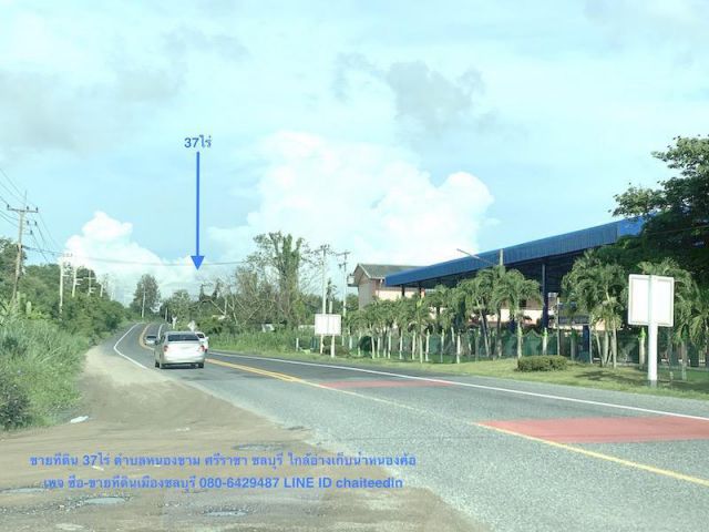 @@@ขายที่ดิน 37ไร่ หนองขาม ศรีราชา ใกล้อ่างเก็บน้ำหนองค้อ@@
