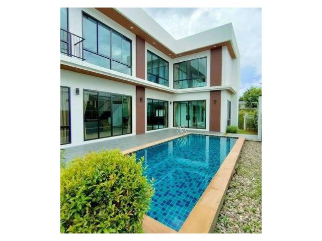 R7บ้านสวยrพร้อมสระว่ายน้ำส่วนตัว เฟอร์นิเจอร์ครบ