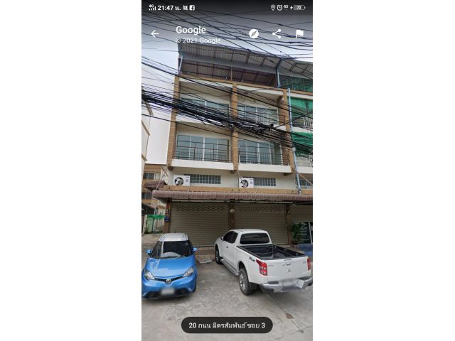 ขายอาคารพาณิชย์ 3ชั้น5ห้อง แยกลังเล 3.5 ล้าน 17ตรว. ต.แสนสุข อ.เมือง จ.ชลบุรี มีแอร์ทุกห้องห้องน้ำในตัวหลังโรงเรียนแสนสุข
