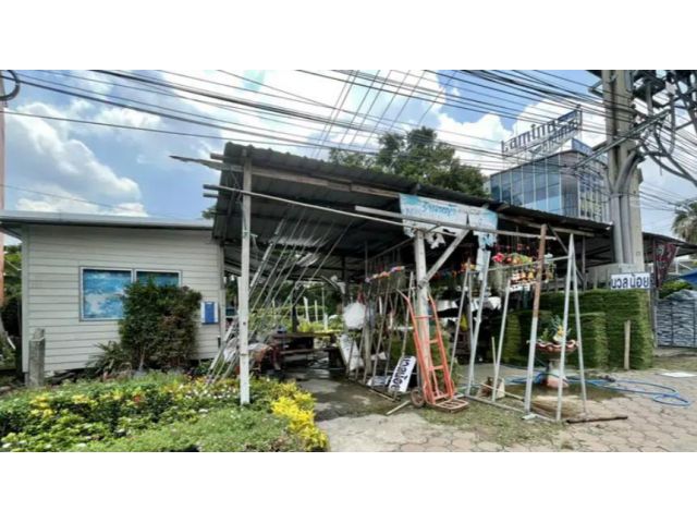 PR889 ขายที่ดินทำเลดี เนื้อที่ 76.2 ตร. วา เหมาะทั้งอยู่อาศัย หรือค้าขาย ริมถนนกาญจนาภิเษก ทางไปบางบัวทอง
