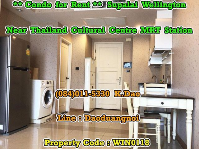Supalai Wellington Condo for Rent Near MRT, Bangkok