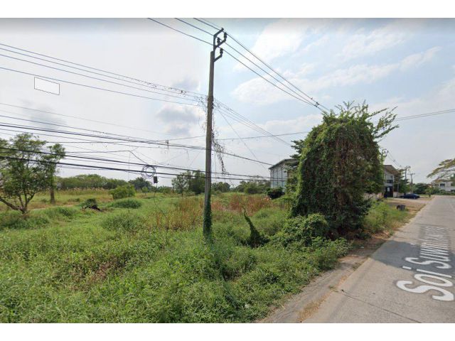 ขายที่ดินมีนบุรี 9.5 ไร่ ติดถนนซอยสุวินทวงศ์ - 7 หลังติดคลอง จ.กรุงเทพฯ