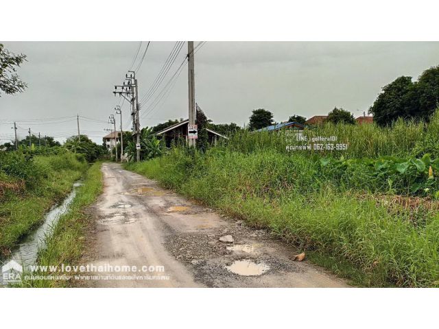 ขายที่ดินเปล่า ถนนบ้านกล้วย-ไทรน้อย บางบัวทอง นนทบุรี พื้นที่116ตรว. แปลงสวย ขายถูก หน้ากว้าง 12.8 เมตร ลึก 35 เมตร