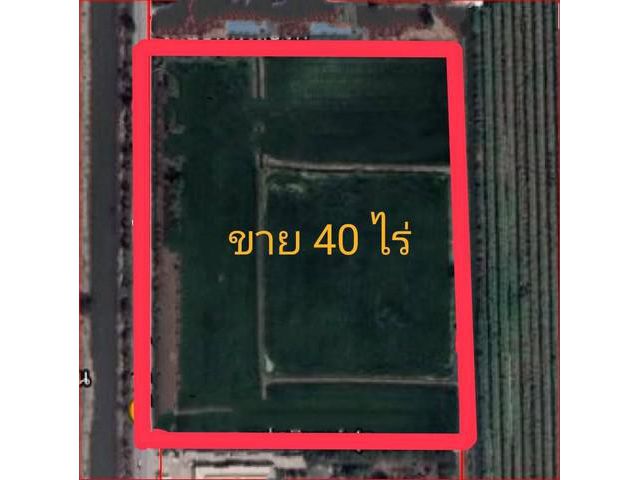 PW25 ขายที่ดินคลอง 10 รังสิต-นครนายก 40 ไร่ แปลงสวยสี่เหลี่ยม ถนนรังสิต-นครนายกตำบลรังสิตเหนือ อำเภอธัญบุรี จังหวัดปทุมธ