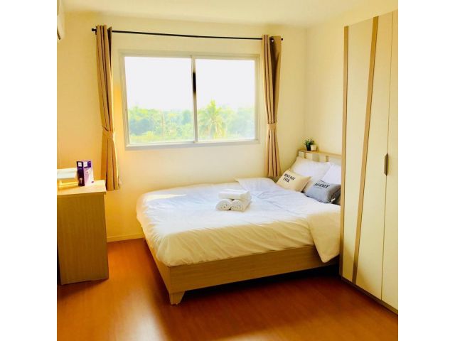 ให้เช่าคอนโด ราคาถูก ลุมพินี ร่มเกล้า-สุวรรณภูมิ