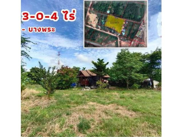 AK011021-01 ที่ดิน 4-0-4 ใกล้สนามกอล์ฟปัญญา ต.บางพระ อ.ศรีราชา จ.ชลบุรี