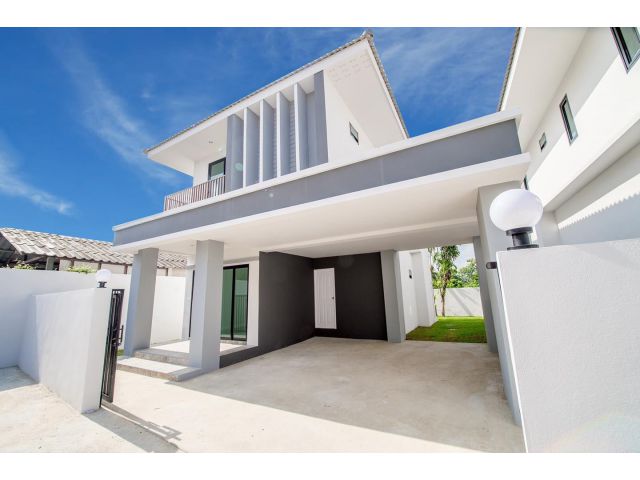 ขายบ้านสร้างใหม่ โซนหางดง ใกล้โรงเรียนนานาชาติลานนา