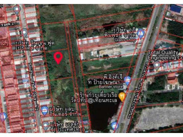 ขาย ที่ดินเปล่า ซอยเทียนทะเล 26 แยก 2