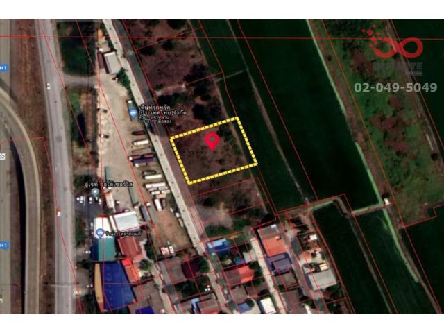 ขายที่ดินถมแล้ว 436 ตารางวา ซอยหมู่บ้านร่วมใจ ใกล้ถนนอยุธยา-อ่างทอง