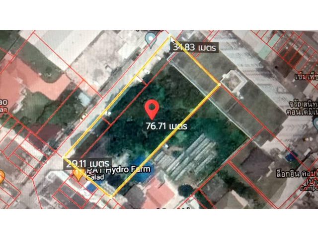 PR984ขายที่ดินเหมาะทำอพาร์เม็น จรัญ 49/1 ติดถนนในซอย เนื้อที่ 1 ไร่ 230 ตรว ราคาขายตรว 100,000  บาท