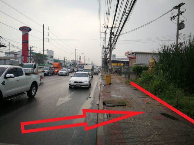 ขาย ที่ดิน สีม่วง  ริมถนนเศรษฐกิจ1 จ.สมุทรสาคร   ราคาพิเศษที่สุดในโซนนั้น ฟรีโอน 48