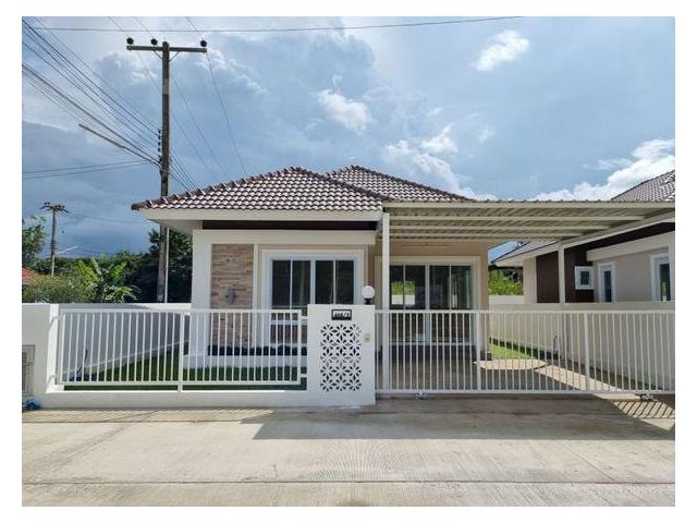 ขายบ้านสร้างใหม่ ใกล้89พลาซ่า เส้นต้นยางสารภี เนื้อที่ 42 ตร.ว.