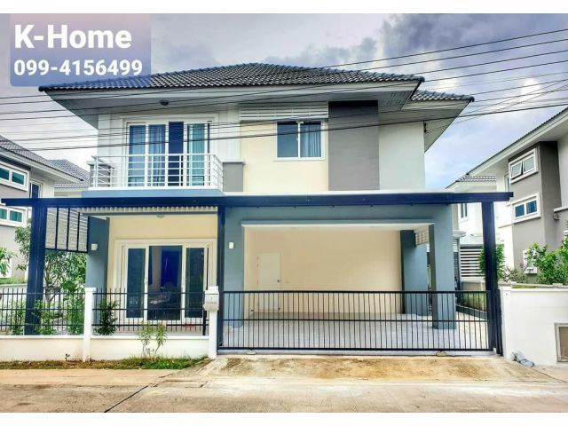 บ้านเดี่ยว คุณาลัย คอร์ทยาร์ด บ้านกล้วย-ไทรน้อย บ้านใหม่สภาพสวย สไตล์โมเดิร์น