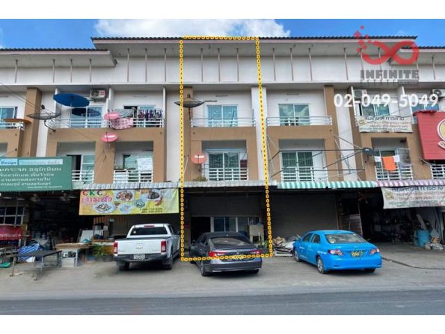 ขายอาคารพาณิชย์ 3 ชั้น ติดถนนเพิ่มสิน สายไหม ก่อนถึงวัดอยู่ดีบำรุงธรรม(ออเงิน)