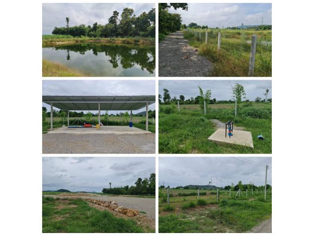 ที่ดินถมแล้ว บรรยากาศดี เนื้อที่ 7ไร่ 2งาน 64ตรว.บ่อน้ำ 1บ่อ น้ำไฟพร้อม มีบ่อบาดาล
