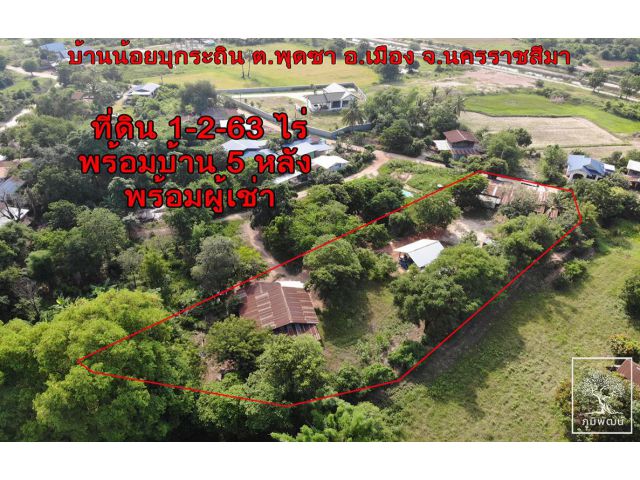 ที่ดินเพื่อการลงทุน บ้านพร้อมที่ดิน อ.เมืองโคราช ขนาด 1-2-63 ไร่