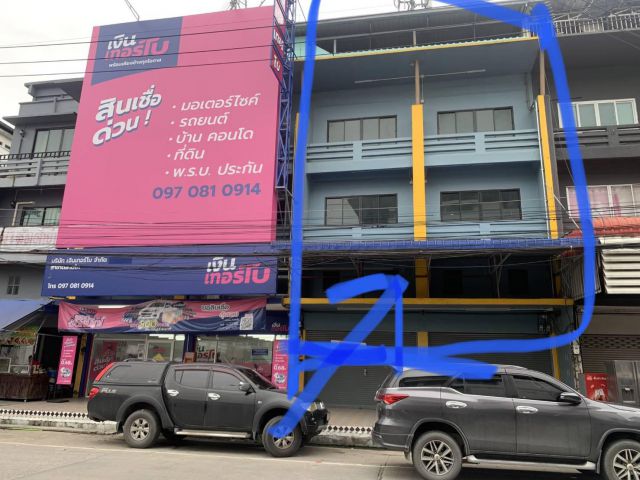 ให้เช่าอาคารพาณิชย์ 3 ชั้น 2 คูหา  ตลาดไท