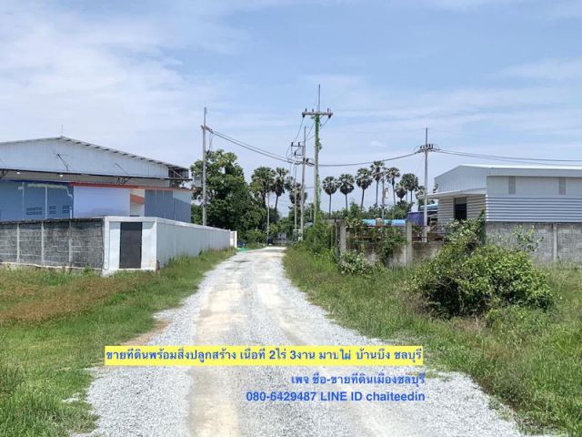 ###ขายที่ดินพร้อมโกดัง-โรงงาน มาบไผ่ บ้านบึง ชลบุรี เนื้อที่ 2.5ไร่###