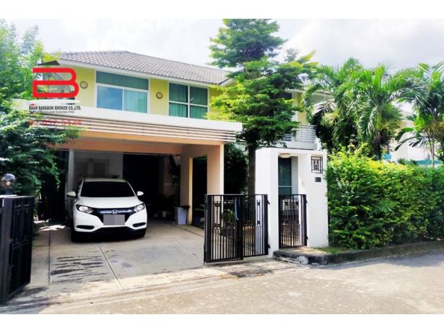 บ้านเดี่ยว 2 ชั้น โครงการ โฮมเพลส วงแหวน-รัตนาธิเบศร์ เนื้อที่ 53.6 ตรว. มี 3 นอน 3 น้ำ จ.นนทบุรี
