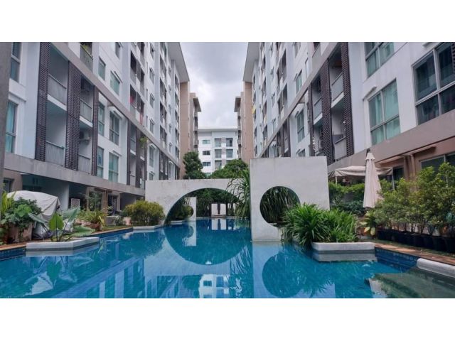 ขายคอนโดมิเนียม #เอสเปชสุขุมวิท77 (CONDO A SPACE SUKHUMVIT 77) อาคาร HH818 ชั้น 8 ห้องสวยพร้อมอยู่ เฟอร์นิเจอร์ built in ทั้งหมด ทำเลเยี่ยม