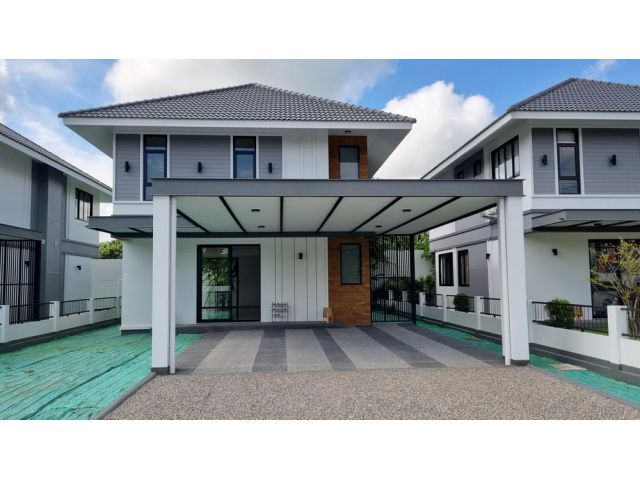 ขายบ้านสร้างใหม่ สไตล์คอมเทมโพลารี่ แม่ปูคา สันกำแพง