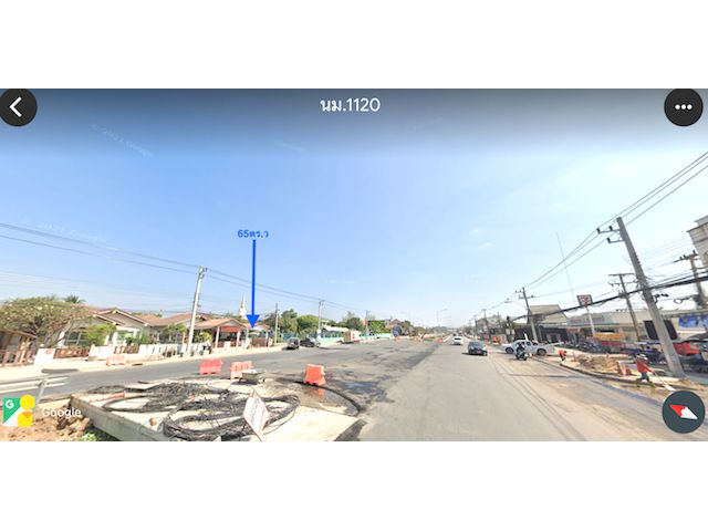 ขายที่ดินแปลงเล็กติดแยกท่าตะโก ติดถนนสุระ2 เนื้อที่ 65ตรว.พร้อมบ้าน##