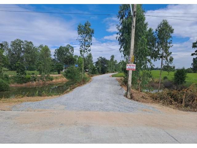ที่ดินแบ่งขาย ติดถนน ทิวทัศน์ร่มรื่น สุพรรณบุรี