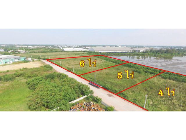 ที่สวยสร้างโรงงาน/โกดัง 4,5,6 ไร่ วางแปลนง่าย ใช้เทเลอร์ สะดวก ใกล้พระราม 2 เพียง 2.5 ล้าน/ไร่