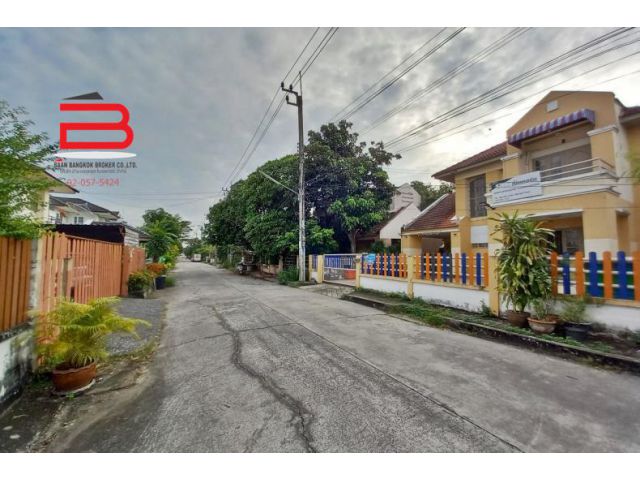 บ้านเดี่ยว 2 ชั้น โครงการ พนาสนธิ์การ์เด้นโฮม 2 เนื้อที่ 54 ตรว. มี 3 ห้องนอน 2 ห้องน้ำ ถนนเลียบวารี เขตหนองจอก