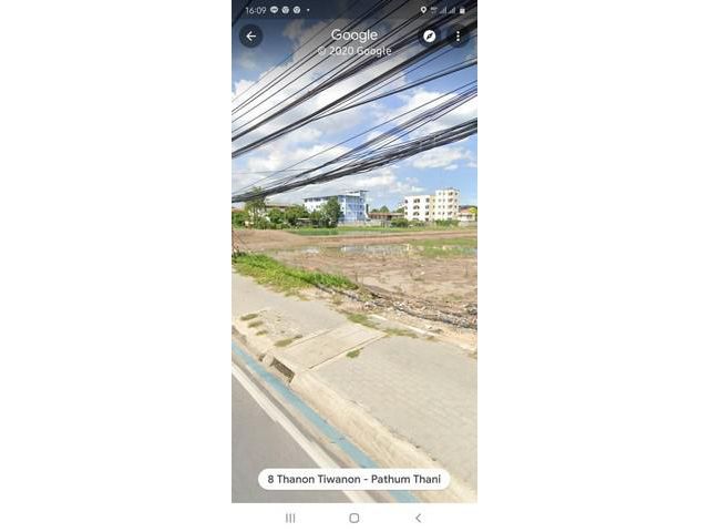 ขายที่ดิน  ติวานนท์ 25-0-1 ไร่  ใกล้ตลาดดวงเเก้ว