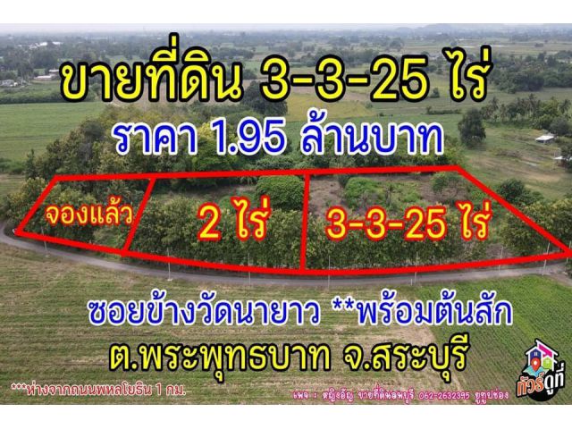 ที่ดินแบ่งขายถูกสระบุรี