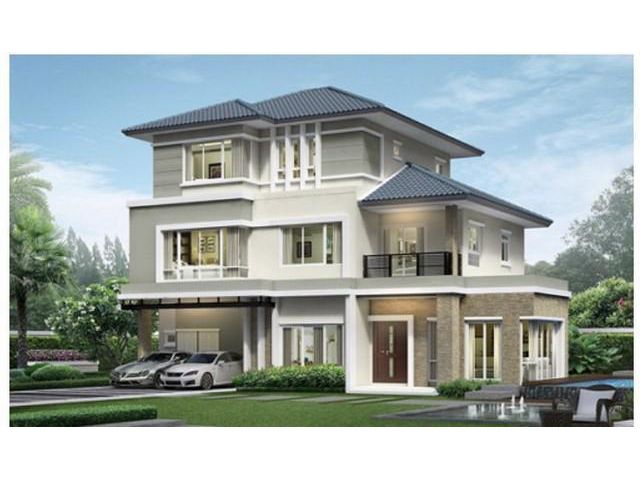 ขายบ้านเดี่ยว 3 ชั้น โครงการแกรนด์ บางกอก บูเลอวาร์ดพระราม 9 เฟอร์ครบ ย่านกรุงเทพกรีฑา ศรีนครินทร์