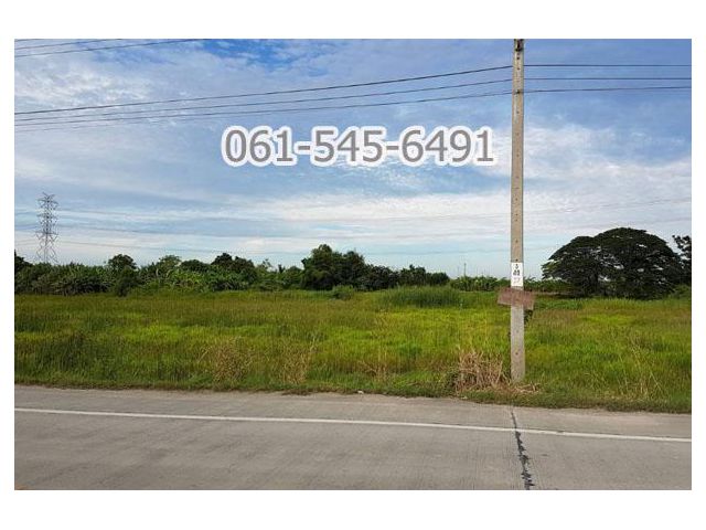 ขายที่ดิน ติดถนน เนื้อที่ 7-2-93 ไร่ ใกล้ อบต.บางใหญ่ อ.บางใหญ่ สวย ทำเลดี