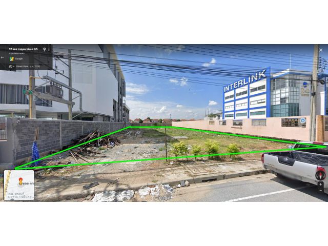 ขายที่ดิน 300 ตร.วา ผังเมืองสีเหลือง ท่าแร้ง บางเขน กทม. ตั้งอยู่ริมถนนกาญจนาภิเษก ฝั่งตะวันออก ก่อนถึงแยก คู้บอน 1.4 กม