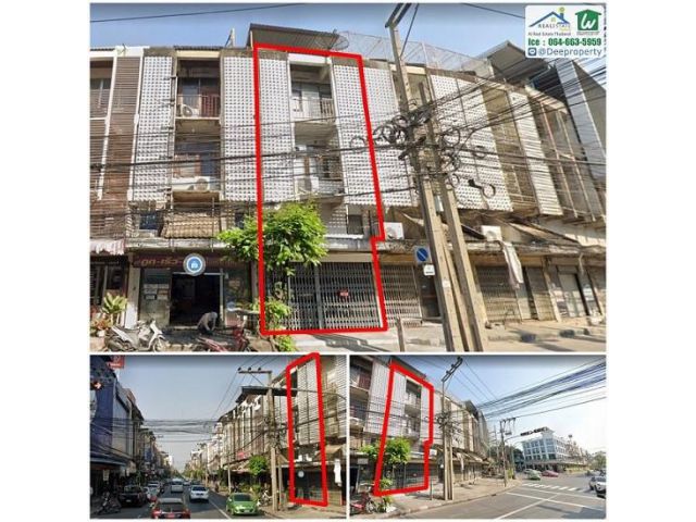 ขาย อาคารพาณิชย์ 3 ชั้นครึ่ง ติดสี่แยกเหม่งจ๋าย
