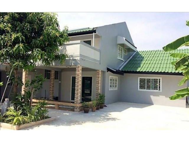 HR0890 ให้เช่า บ้านเดี่ยวหลังริม 136 ตร.ว หมู่บ้านพฤกษชาติ รามคำแหง 118 รีโนเวทใหม่ สวยงาม  ราคาเช่า 55,000/ด.
