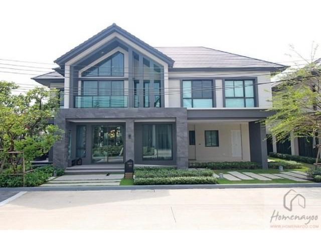 HS0344 ขายบ้านเดี่ยว2ชั้น โครงการบางกอกบลูเลอวาร์ดพระราม 9 บ้านไทป์นาวิก สไคล์สแกนดิเนเวีย 247 ตรม.  ขาย 11.5 ล้านบาท